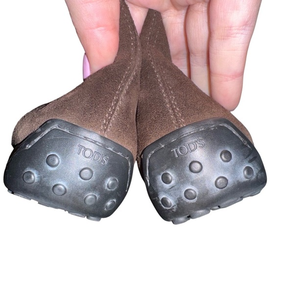 TOD’S Quinn Guiana Beatles Suede Ankle Boots Brown Size 6 - Picture 10 of 14